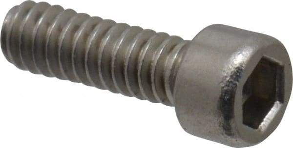 Value Collection - #1-64 UNC Hex Socket Drive, Socket Cap Screw - Grade 18-8 & Austenitic A2 Stainless Steel, Fully Threaded, 1/4" Length Under Head - Apex Tool & Supply