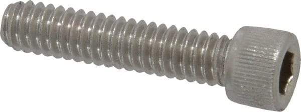 Value Collection - 1/4-20 UNC Hex Socket Drive, Socket Cap Screw - Grade 18-8 & Austenitic A2 Stainless Steel, Fully Threaded, 1-1/8" Length Under Head - Apex Tool & Supply