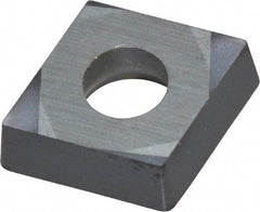 Kennametal - CCGT21.51 LF Grade KC5010 Carbide Turning Insert - TiAlN Finish, 80° Diamond, 1/4" Inscr Circle, 3/32" Thick, 1/64" Corner Radius - Apex Tool & Supply