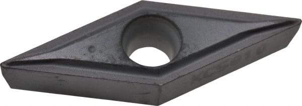 Kennametal - VBMT220.5 LF Grade KC5010 Carbide Turning Insert - TiAlN Finish, 35° Diamond, 1/4" Inscr Circle, 1/8" Thick, 0.0079" Corner Radius - Apex Tool & Supply