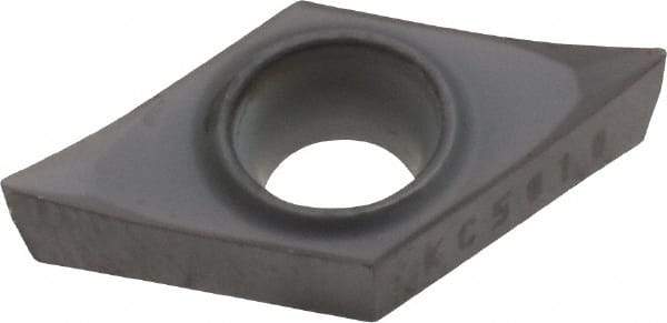 Kennametal - DCGT32.50.5 HP Grade KC5010 Carbide Turning Insert - TiAlN Finish, 55° Diamond, 3/8" Inscr Circle, 5/32" Thick, 0.0079" Corner Radius - Apex Tool & Supply
