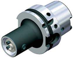 Kennametal - KM32 System Size, HSK100A Taper, Modular Tool Holding System Adapter - 75mm Projection, 32mm Body Diam, 125mm OAL, Through Coolant - Exact Industrial Supply