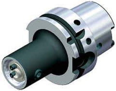 Kennametal - KM32 System Size, HSK100A Taper, Modular Tool Holding System Adapter - 75mm Projection, 32mm Body Diam, 125mm OAL, Through Coolant - Exact Industrial Supply