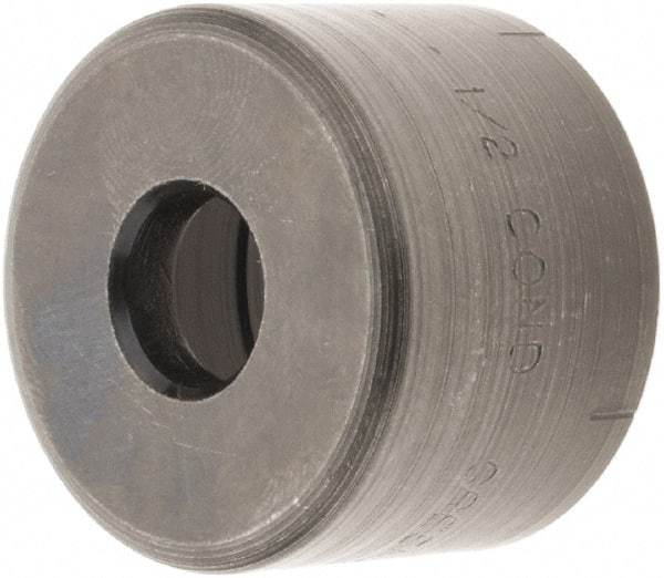 Greenlee - 1/2" Conduit Round Die - 22.5mm Hole Length x 7/8" Hole Diam - Apex Tool & Supply