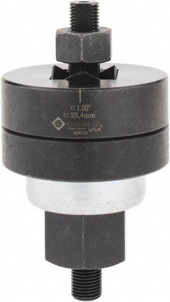 Greenlee - 1 Inch Hole Length x 1 Inch Wide, Square, Knockout Punch Unit - Hydraulic and Manually Operated, 14 Gauge Max in Mild Steel - Apex Tool & Supply