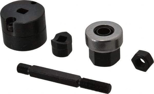 Greenlee - 0.642 Inch Hole Diameter x 0.769 Inch Hole Length x 16.3mm Wide, Double D, Knockout Punch Unit - Hydraulic and Manually Operated, 14 Gauge Max in Mild Steel - Apex Tool & Supply