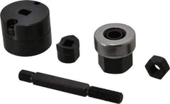 Greenlee - 0.642 Inch Hole Diameter x 0.769 Inch Hole Length x 16.3mm Wide, Double D, Knockout Punch Unit - Hydraulic and Manually Operated, 14 Gauge Max in Mild Steel - Apex Tool & Supply