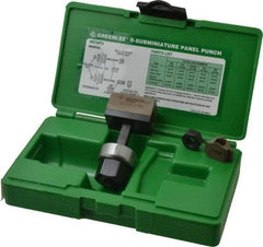 Greenlee - 0.787 Inch Hole Length x 0.982 Inch Wide, Pin Configuration, Punch Unit - Hydraulic and Manually Operated, 16 Gauge Max in Mild Steel - Apex Tool & Supply