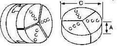 Abbott Workholding Products - 8" & Up Chuck Capacity, Northfield Attachment, Round Soft Lathe Chuck Jaw - 3 Jaws, Aluminum, 7.92" Wide x 4" High - Apex Tool & Supply