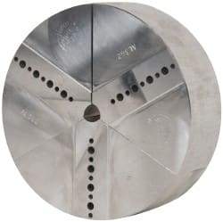 Abbott Workholding Products - 6" & Up Chuck Capacity, Northfield Attachment, Round Soft Lathe Chuck Jaw - 3 Jaws, Aluminum, 5.92" Wide x 2" High - Apex Tool & Supply
