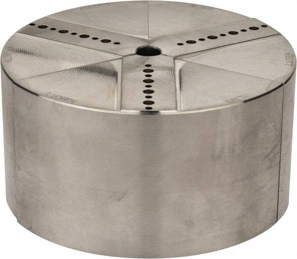 Abbott Workholding Products - 6" & Up Chuck Capacity, Northfield Attachment, Round Soft Lathe Chuck Jaw - 3 Jaws, Aluminum, 5.92" Wide x 3" High - Apex Tool & Supply