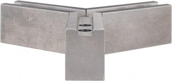 Abbott Workholding Products - 10" & Up Chuck Capacity, 1.5mm x 60° Serrated Attachment, Square Soft Lathe Chuck Jaw - 3 Jaws, Steel, 1.1811" Btw Mount Hole Ctrs, 4-1/2" Long x 1-1/2" Wide x 2" High, 0.6299" Groove, 0.4724" & 12mm Fastener - Apex Tool & Supply