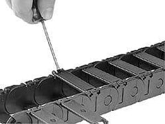 Igus - 1 Ft. Long, Igumid G, Fixed Open Cable and Hose Carrier - 1-1/2 Inch Inside Width x 0.98 Inch Inside Height, 2.13 Inch Outside Width x 1.38 Inch Outside Height, 2.16 Inch Bend Radius - Apex Tool & Supply