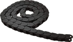 Igus - 6 Ft. Long, Igumid G, Fixed Open Cable and Hose Carrier - 0.59 Inch Inside Width x 0.71 Inch Inside Height, 1.02 Inch Outside Width x 0.91 Inch Outside Height, 1-1/2 Inch Bend Radius - Apex Tool & Supply