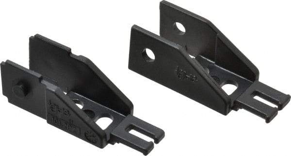 Igus - 1.02 Inch Outside Width x 0.94 Inch Outside Height, Cable and Hose Carrier Steel Zipper Mounting Bracket Set - 1-1/2 Inch Bend Radius, 0.59 Inch Inside Width x 0.67 Inch Inside Height - Apex Tool & Supply
