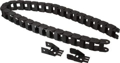 Igus - 3 Ft. Long, Igumid G, Fixed Open Cable and Hose Carrier - 0.98 Inch Inside Width x 0.71 Inch Inside Height, 1.42 Inch Outside Width x 0.91 Inch Outside Height, 1-1/2 Inch Bend Radius - Apex Tool & Supply