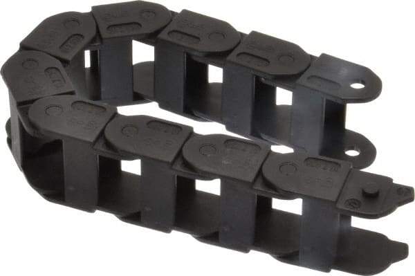 Igus - 1 Ft. Long, Igumid G, Fixed Open Cable and Hose Carrier - 0.98 Inch Inside Width x 0.71 Inch Inside Height, 1.42 Inch Outside Width x 0.91 Inch Outside Height, 1-1/2 Inch Bend Radius - Apex Tool & Supply