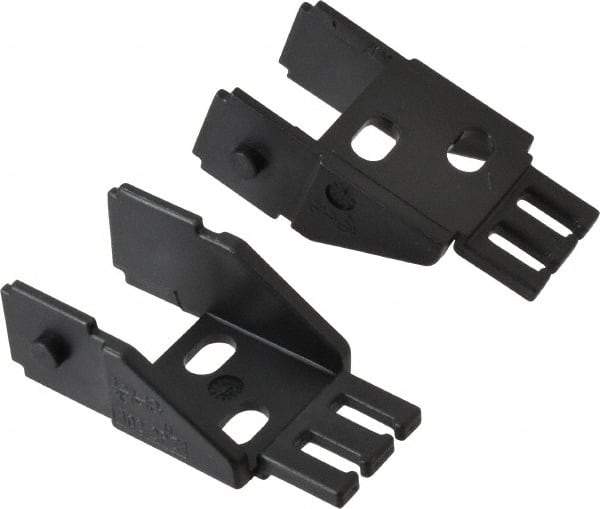 Igus - 1.42 Inch Outside Width x 0.94 Inch Outside Height, Cable and Hose Carrier Steel Zipper Mounting Bracket Set - 1-1/2 Inch Bend Radius, 0.98 Inch Inside Width x 0.67 Inch Inside Height - Apex Tool & Supply