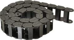 Igus - 3 Ft. Long, Igumid G, Fixed Open Cable and Hose Carrier - 1-1/2 Inch Inside Width x 0.71 Inch Inside Height, 1.93 Inch Outside Width x 0.91 Inch Outside Height, 1-1/2 Inch Bend Radius - Apex Tool & Supply