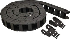 Igus - 6 Ft. Long, Igumid G, Fixed Open Cable and Hose Carrier - 1-1/2 Inch Inside Width x 0.98 Inch Inside Height, 2.13 Inch Outside Width x 1.38 Inch Outside Height, 2.16 Inch Bend Radius - Apex Tool & Supply