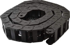 Igus - 6 Ft. Long, Igumid G, Fixed Open Cable and Hose Carrier - 2.24 Inch Inside Width x 0.98 Inch Inside Height, 2.87 Inch Outside Width x 1.38 Inch Outside Height, 2.16 Inch Bend Radius - Apex Tool & Supply