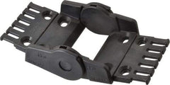 Igus - 2.87 Inch Outside Width x 1.38 Inch Outside Height, Cable and Hose Carrier Plastic Open Mounting Bracket Set - 4.92 Inch Bend Radius, 2.24 Inch Inside Width x 0.98 Inch Inside Height - Apex Tool & Supply