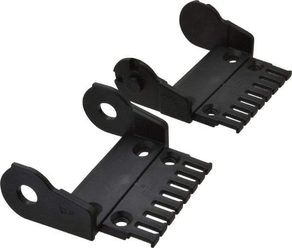 Igus - 3.36 Inch Outside Width x 1.38 Inch Outside Height, Cable and Hose Carrier Plastic Open Mounting Bracket Set - 2.17 Inch Bend Radius, 3.03 Inch Inside Width x 0.98 Inch Inside Height - Apex Tool & Supply