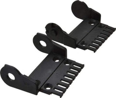 Igus - 3.36 Inch Outside Width x 1.38 Inch Outside Height, Cable and Hose Carrier Plastic Open Mounting Bracket Set - 2.17 Inch Bend Radius, 3.03 Inch Inside Width x 0.98 Inch Inside Height - Apex Tool & Supply