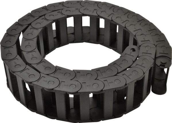 Igus - 6 Ft. Long, Igumid G, Fixed Open Cable and Hose Carrier - 3.03 Inch Inside Width x 0.98 Inch Inside Height, 3.66 Inch Outside Width x 1.38 Inch Outside Height, 4.92 Inch Bend Radius - Apex Tool & Supply