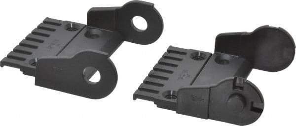 Igus - 2.87 Inch Outside Width x 1.38 Inch Outside Height, Cable and Hose Carrier Plastic Open Mounting Bracket Set - 4.92 Inch Bend Radius, 2.24 Inch Inside Width x 0.98 Inch Inside Height - Apex Tool & Supply