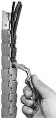 Igus - 1 Ft. Long, Igumid G, Snap Open Cable and Hose Carrier - 2.95 Inch Inside Width x 1.77 Inch Inside Height, 3.74 Inch Outside Width x 2.52 Inch Outside Height, 3.94 Inch Bend Radius - Apex Tool & Supply