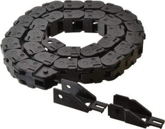 Igus - 3 Ft. Long, Igumid G, Snap Open Cable and Hose Carrier - 0.59 Inch Inside Width x 0.67 Inch Inside Height, 1.02 Inch Outside Width x 0.94 Inch Outside Height, 1-1/2 Inch Bend Radius - Apex Tool & Supply