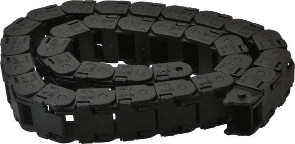 Igus - 3 Ft. Long, Igumid G, Snap Open Cable and Hose Carrier - 0.98 Inch Inside Width x 0.67 Inch Inside Height, 1.42 Inch Outside Width x 0.94 Inch Outside Height, 1-1/2 Inch Bend Radius - Apex Tool & Supply