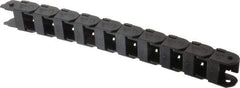 Igus - 1 Ft. Long, Igumid G, Snap Open Cable and Hose Carrier - 0.98 Inch Inside Width x 0.67 Inch Inside Height, 1.42 Inch Outside Width x 0.94 Inch Outside Height, 1-1/2 Inch Bend Radius - Apex Tool & Supply