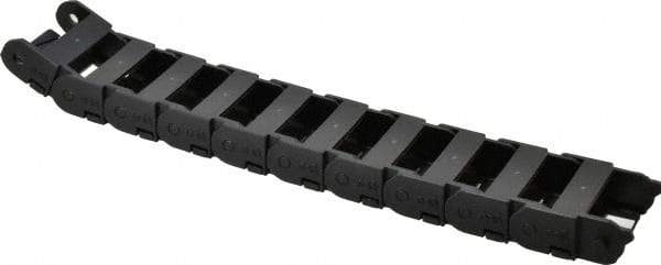 Igus - 1 Ft. Long, Igumid G, Snap Open Cable and Hose Carrier - 1-1/2 Inch Inside Width x 0.67 Inch Inside Height, 1.93 Inch Outside Width x 0.94 Inch Outside Height, 1-1/2 Inch Bend Radius - Apex Tool & Supply
