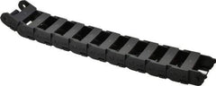 Igus - 1 Ft. Long, Igumid G, Snap Open Cable and Hose Carrier - 1-1/2 Inch Inside Width x 0.67 Inch Inside Height, 1.93 Inch Outside Width x 0.94 Inch Outside Height, 1-1/2 Inch Bend Radius - Apex Tool & Supply