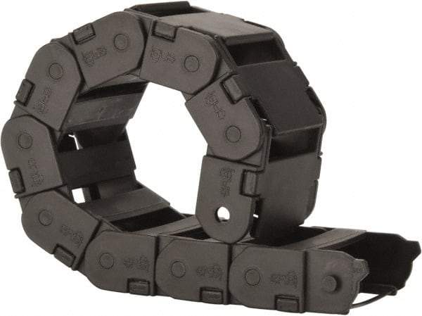 Igus - 1 Ft. Long, Igumid G, Snap Open Cable and Hose Carrier - 1.97 Inch Inside Width x 0.67 Inch Inside Height, 2.4 Inch Outside Width x 0.94 Inch Outside Height, 1-1/2 Inch Bend Radius - Apex Tool & Supply