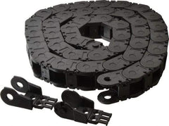 Igus - 6 Ft. Long, Igumid G, Snap Open Cable and Hose Carrier - 0.98 Inch Inside Width x 0.98 Inch Inside Height, 1.61 Inch Outside Width x 1.38 Inch Outside Height, 2.16 Inch Bend Radius - Apex Tool & Supply