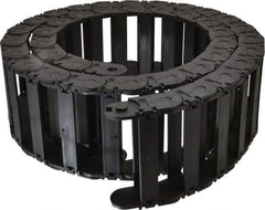 Igus - 6 Ft. Long, Igumid G, Snap Open Cable and Hose Carrier - 4.06 Inch Inside Width x 0.98 Inch Inside Height, 4.69 Inch Outside Width x 1.38 Inch Outside Height, 4.92 Inch Bend Radius - Apex Tool & Supply