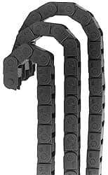 Igus - 1 Ft. Long, Igumid G, Fixed Open Cable and Hose Carrier - 1.18 Inch Inside Width x 0.41 Inch Inside Height, 1.46 Inch Outside Width x 0.59 Inch Outside Height, 1.1 Inch Bend Radius - Apex Tool & Supply