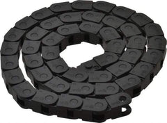 Igus - 3 Ft. Long, Igumid G, Fixed Open Cable and Hose Carrier - 0.2362 Inch Inside Width x 0.41 Inch Inside Height, 0.49 Inch Outside Width x 0.59 Inch Outside Height, 1.1 Inch Bend Radius - Apex Tool & Supply