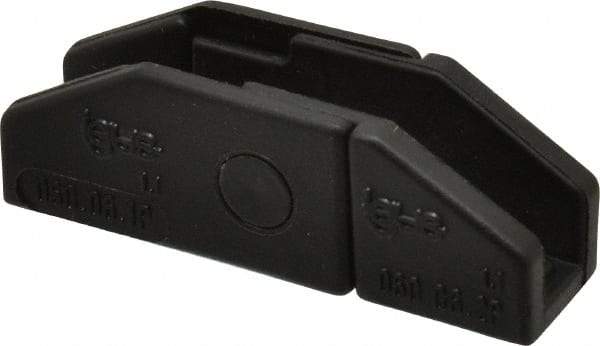 Igus - 0.49 Inch Outside Width x 0.59 Inch Outside Height, Cable and Hose Carrier Plastic Zipper Mounting Bracket Set - 1.1 Inch Bend Radius, 0.24 Inch Inside Width x 0.41 Inch Inside Height - Apex Tool & Supply