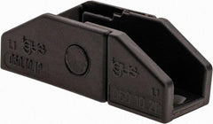 Igus - 0.65 Inch Outside Width x 0.59 Inch Outside Height, Cable and Hose Carrier Plastic Zipper Mounting Bracket Set - 1.1 Inch Bend Radius, 0.39 Inch Inside Width x 0.41 Inch Inside Height - Apex Tool & Supply
