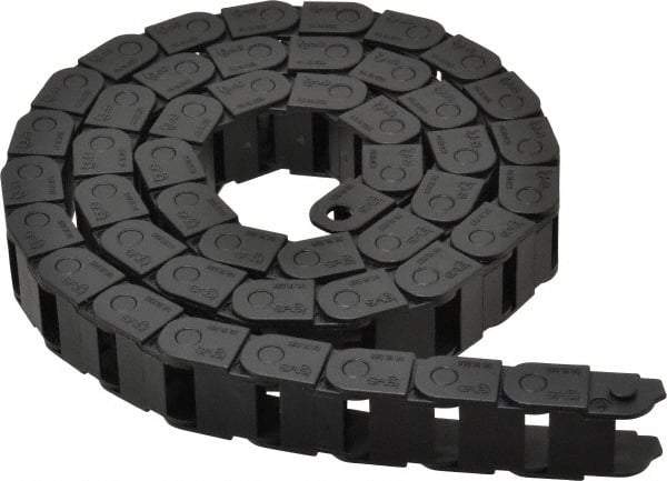 Igus - 3 Ft. Long, Igumid G, Fixed Open Cable and Hose Carrier - 0.63 Inch Inside Width x 0.41 Inch Inside Height, 0.89 Inch Outside Width x 0.59 Inch Outside Height, 1.1 Inch Bend Radius - Apex Tool & Supply