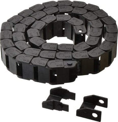 Igus - 3 Ft. Long, Igumid G, Fixed Open Cable and Hose Carrier - 0.79 Inch Inside Width x 0.41 Inch Inside Height, 1.06 Inch Outside Width x 0.59 Inch Outside Height, 1.1 Inch Bend Radius - Apex Tool & Supply