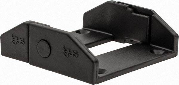 Igus - 1.85 Inch Outside Width x 0.59 Inch Outside Height, Cable and Hose Carrier Plastic Zipper Mounting Bracket Set - 1.1 Inch Bend Radius, 1.57 Inch Inside Width x 0.41 Inch Inside Height - Apex Tool & Supply