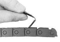 Igus - 3 Ft. Long, Igumid G, Snap Open Cable and Hose Carrier - 0.39 Inch Inside Width x 0.41 Inch Inside Height, 0.65 Inch Outside Width x 0.59 Inch Outside Height, 1.1 Inch Bend Radius - Apex Tool & Supply