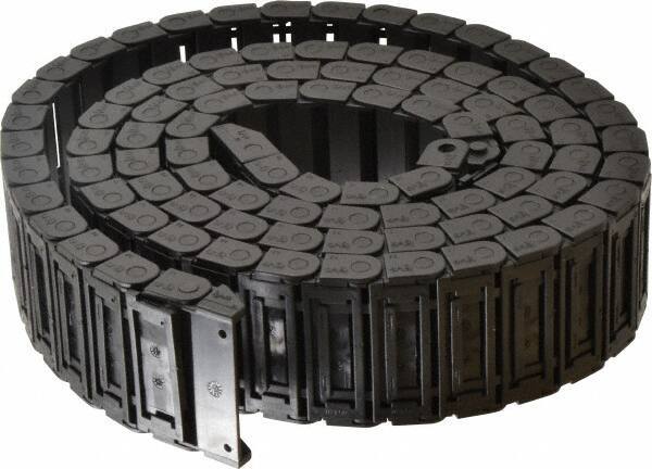 Igus - 6 Ft. Long, Igumid G, Snap Open Cable and Hose Carrier - 1.97 Inch Inside Width x 0.41 Inch Inside Height, 2.24 Inch Outside Width x 0.59 Inch Outside Height, 1.1 Inch Bend Radius - Apex Tool & Supply