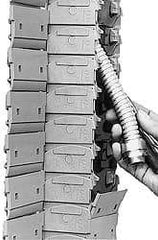 Igus - 3 Ft. Long, Igumid G, Snap Open Cable and Hose Carrier - 2.95 Inch Inside Width x 1.38 Inch Inside Height, 3.62 Inch Outside Width x 1.97 Inch Outside Height, 4.92 Inch Bend Radius - Apex Tool & Supply