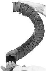 Igus - 6 Ft. Long, Igumid G, Snap Open Cable and Hose Carrier - 1.26 Inch Inside Width x 1.26 Inch Inside Height, 1.97 Inch Outside Width x 1.97 Inch Outside Height, 5.91 Inch Bend Radius - Apex Tool & Supply